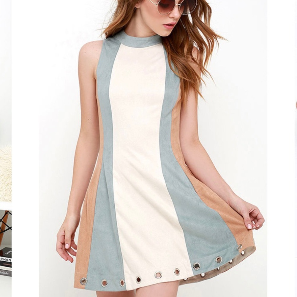 Lulu’s faux suede dress